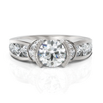 Load image into Gallery viewer, Desire Solitaire Wedding Ring (1.00 CT. Center Diamond)