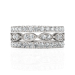 Load image into Gallery viewer, 2.50 ctw Round Diamond Multi-Row Eternity Ring in Solid Gold