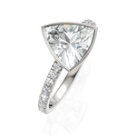 Load image into Gallery viewer, Trigon Trillion Cut Diamond Ring With Bezel Setting (1.50 CT. Trillion Cut)
