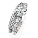 Load image into Gallery viewer, Sunshine Solitaire Diamond Bridal Ring Set