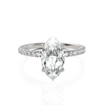Load image into Gallery viewer, Eleanor Marquise Cut Solitaire Diamond Ring (2.00 CT. Marquise Cut)