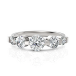 Load image into Gallery viewer, Olympius 5 Stone Round Cut Diamond Ring