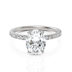Load image into Gallery viewer, Finest Solitaire Oval Cut Diamond Wedding Ring (1.50 CT. Oval Cut)