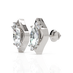 Load image into Gallery viewer, Classic Marquise Cut Diamond Studs