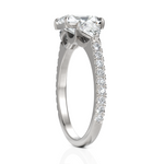 Load image into Gallery viewer, Amazing Three Stone Diamond Ring With Radiant Cut, Pear Cut & Round Cut Diamond (2.00 CT. Radiant Cut)
