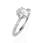 Load image into Gallery viewer, Dignified Pear Cut Solitaire Diamond Wedding Ring (1.00 CT. Pear Cut)