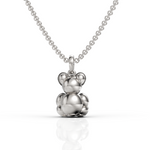 Load image into Gallery viewer, Exquisite Diamond Teddy Bear Pendant Necklace