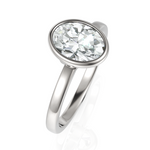 Load image into Gallery viewer, Classic Oval Cut Diamond With Bezel Set (1.50 CT.)