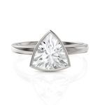 Load image into Gallery viewer, Trillion Cut Solitaire Diamond Ring With Bezel Set (1.50 CT.)