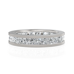 Load image into Gallery viewer, Princess Cut Diamond Eternity Wedding Band