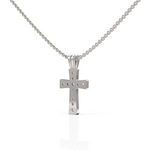 Load image into Gallery viewer, Whitney Cross Diamond Pendant Superior Diamond Feather Pendant ( Neck Chain Is Not A Part Of The Product And Can Be Bought Separately )