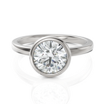 Load image into Gallery viewer, Solitaire Bezel Setting Diamond Ring (1.50 CT. Solitaire)