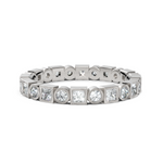 Load image into Gallery viewer, Ornate Round Cut & Princess Cut Diamond Band