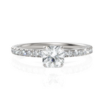 Load image into Gallery viewer, Superior Radiant Square Solitaire Diamond Ring (0.50 CT. Radiant Square Cut)