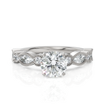 Load image into Gallery viewer, 1.00 Carat Solitaire With Marquise Cut Diamond Ring