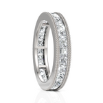 Load image into Gallery viewer, Princess Cut Diamond Eternity Wedding Band