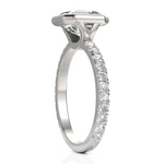 Load image into Gallery viewer, Lustre Asscher Cut Diamond Solitaire Ring With Bezel Setting (2.00 CT. Asscher Cut)