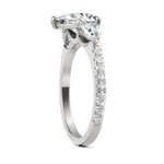 Load image into Gallery viewer, Brilliant Three Stone Pear Cut Diamond Engagement Ring (Center Stone 1.50 CT.)