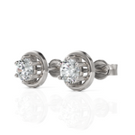 Load image into Gallery viewer, Dazzling Solitaire Stud Earrings
