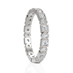 Load image into Gallery viewer, Ornate Round Cut & Princess Cut Diamond Band