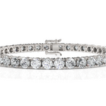 Load image into Gallery viewer, Sparkling Round Cut Diamond Tennis Bracelet(0.30CT Each)