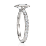 Load image into Gallery viewer, Bezel Set Emerald Cut Solitaire Engagement Ring (1.00 CT. Solitaire)