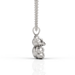 Load image into Gallery viewer, Exquisite Diamond Teddy Bear Pendant Necklace