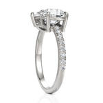Load image into Gallery viewer, Round Cut & Pear Cut Diamond Toi Et Moi Engagement Ring (1.50 Ct. Each Diamond)