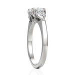 Load image into Gallery viewer, Threeling Solitaire Diamond Wedding Ring With Round Cut & Pear Cut Diamonds (1.50 CT. Round Cut)