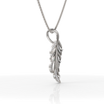 Load image into Gallery viewer, Tendril Fern Diamond Pendant ( Neck Chain Is Not A Part Of The Product And Can Be Bought Separately )