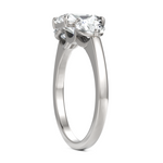 Load image into Gallery viewer, Radiant Cut & Round Cut Solitaire Diamond Ring (1.50 CT. Radiant Cut)