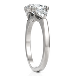 Load image into Gallery viewer, Enamel Three Stone Diamond Ring With One Oval Cut & Two Pear Cut Diamonds (1.50 CT. Oval Cut)