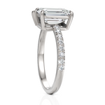 Load image into Gallery viewer, Rigorous Toi Et Moi Emerald Cut & Pear Cut Diamond Ring (1.50 CT. Each Stone)