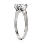 Load image into Gallery viewer, Radiant Cut & Pear Cut Three Stone Solitaire Diamond Ring (2.00 CT. Radiant Cut)