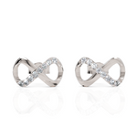Load image into Gallery viewer, Eternal Infinity Diamond Earrings