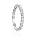 Load image into Gallery viewer, Brimming Round Cut Diamond Full Eternity Band