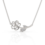 Load image into Gallery viewer, Paradise Flower Diamond Necklace