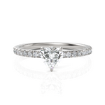 Load image into Gallery viewer, Thrilling Heart Cut Solitaire Diamond Ring (0.50 CT. Heart Cut)