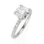 Load image into Gallery viewer, Solitude Grace Square Radiant Cut Diamond Ring (1.50 CT. Square Radiant Cut)