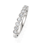 Load image into Gallery viewer, Elegant half Eternity Ring With Round Cut Diamond