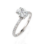 Load image into Gallery viewer, Grand Oval Classic Fine Solitaire Diamond Ring (1.00 Ct. Oval Cut)