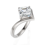 Load image into Gallery viewer, Solitude Mirage Asscher Cut 1.50 CT. Diamond Ring