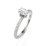 Load image into Gallery viewer, Latin Oval Cut Diamond Solitaire Ring (0.50 CT Oval)