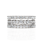 Load image into Gallery viewer, Trio Separate Diamond Eternity Wedding Bands