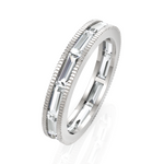 Load image into Gallery viewer, Cluster Baguettes Diamond Eternity Band