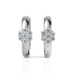 Load image into Gallery viewer, Seven Stone Charming Diamond Hoop Earrings