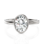 Load image into Gallery viewer, Classic Oval Cut Diamond With Bezel Set (1.50 CT.)