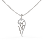 Load image into Gallery viewer, Superior Diamond Feather Pendant ( Neck Chain Is Not A Part Of The Product And Can Be Bought Separately )