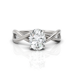 Load image into Gallery viewer, Solitaire Spellbound Oval Cut Ring (1.00 Carat)