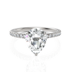 Load image into Gallery viewer, Dropping Pear Cut Solitaire Diamond Ring (2.00 CT. Pear Cut)